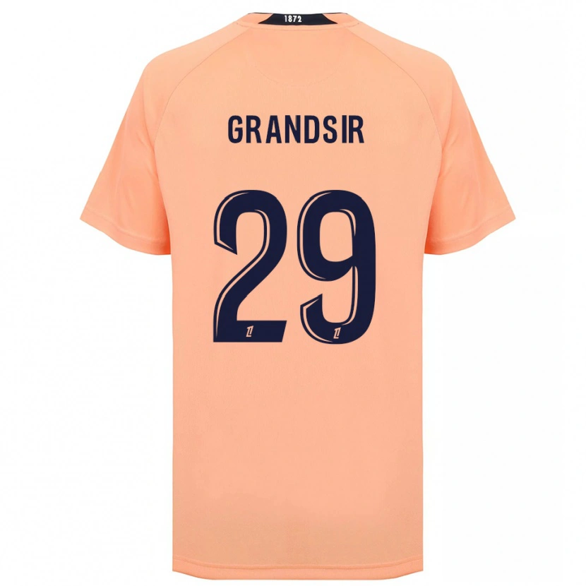 Danxen Enfant Maillot Samuel Grandsir #29 Orange Bleu Marine Tenues Extérieur 2025/26 T-Shirt