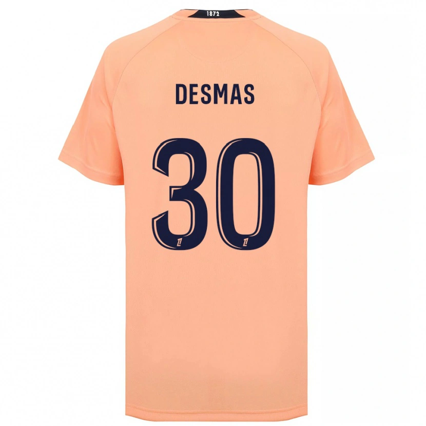 Danxen Enfant Maillot Arthur Desmas #30 Orange Bleu Marine Tenues Extérieur 2025/26 T-Shirt