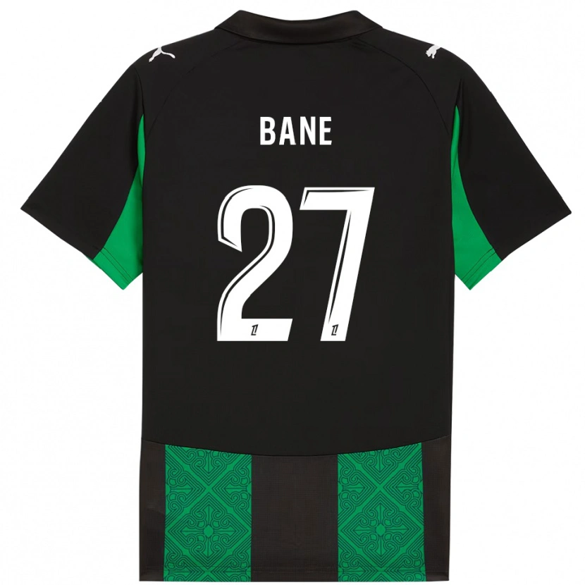 Danxen Enfant Maillot Sidi Bane #27 Noir Vert Tenues Extérieur 2025/26 T-Shirt