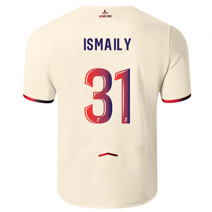 Danxen Enfant Maillot Ismaily #31 Blanc Cassé Rouge Tenues Extérieur 2025/26 T-Shirt
