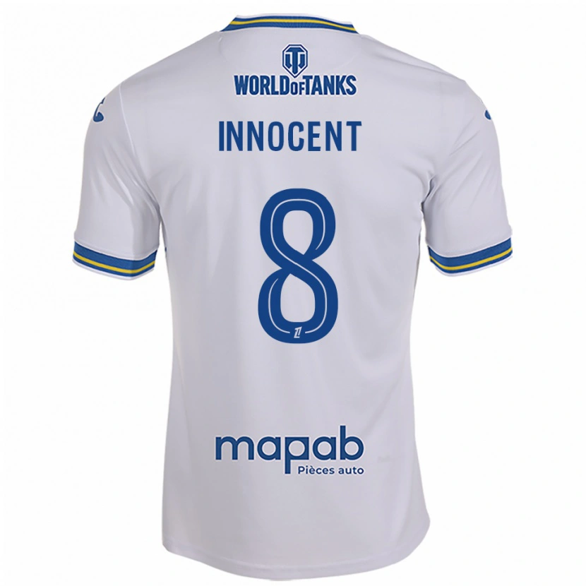 Danxen Enfant Maillot Bonke Innocent #8 Blanc Bleu Ciel Tenues Extérieur 2025/26 T-Shirt