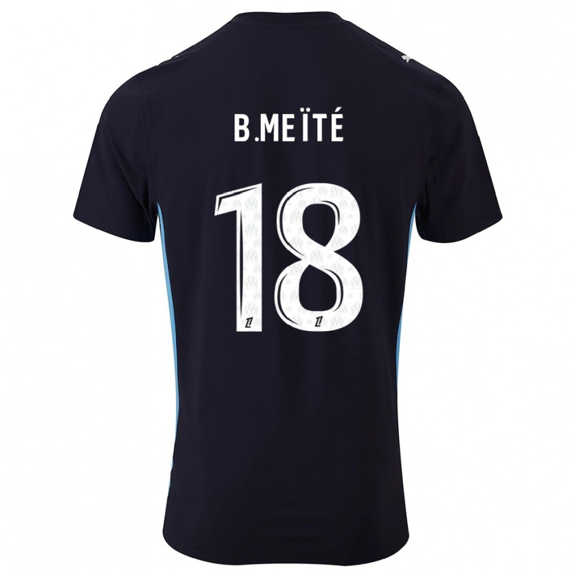 Danxen Enfant Maillot Bamo Meïté #18 Noir Bleu Ciel Tenues Extérieur 2025/26 T-Shirt