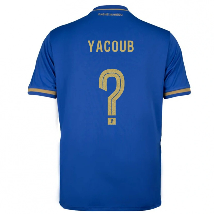 Danxen Enfant Maillot Béchir Yacoub #0 Bleu Or Tenues Extérieur 2025/26 T-Shirt