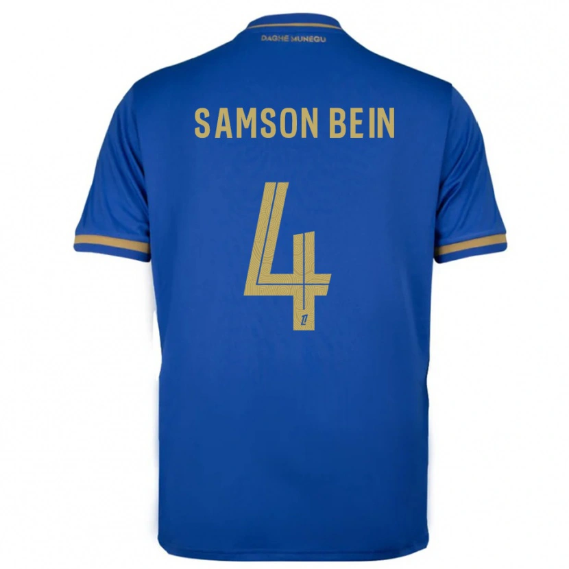 Danxen Enfant Maillot Sirak Bein #4 Bleu Or Tenues Extérieur 2025/26 T-Shirt