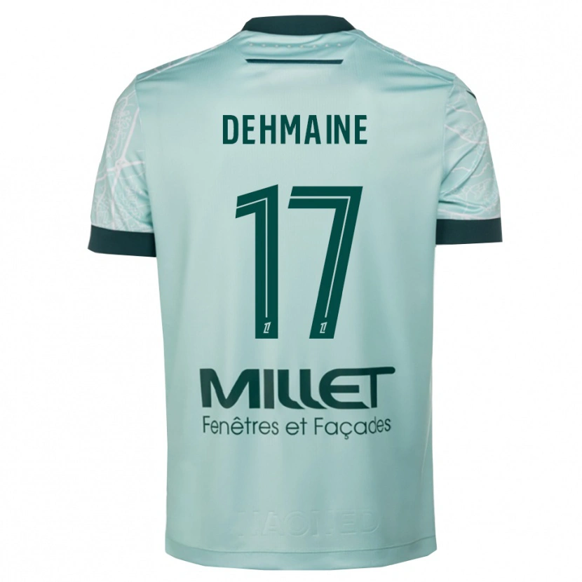 Danxen Enfant Maillot Dehmaine Tabibou #17 Vert Blanc Tenues Extérieur 2025/26 T-Shirt