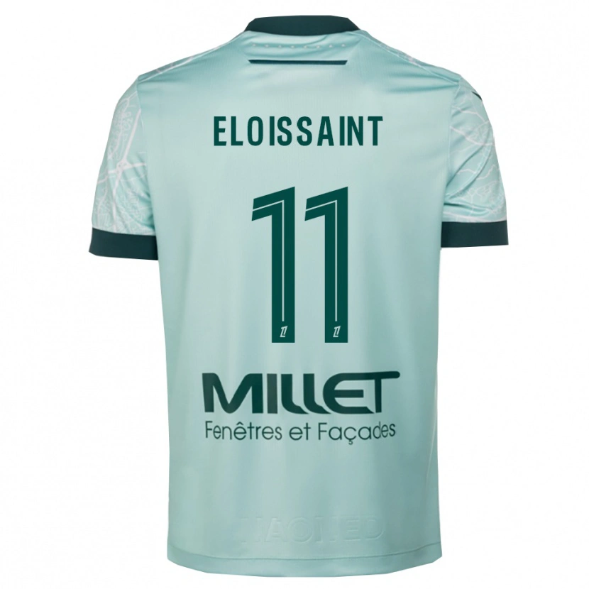 Danxen Enfant Maillot Roseline Eloissaint #11 Vert Blanc Tenues Extérieur 2025/26 T-Shirt