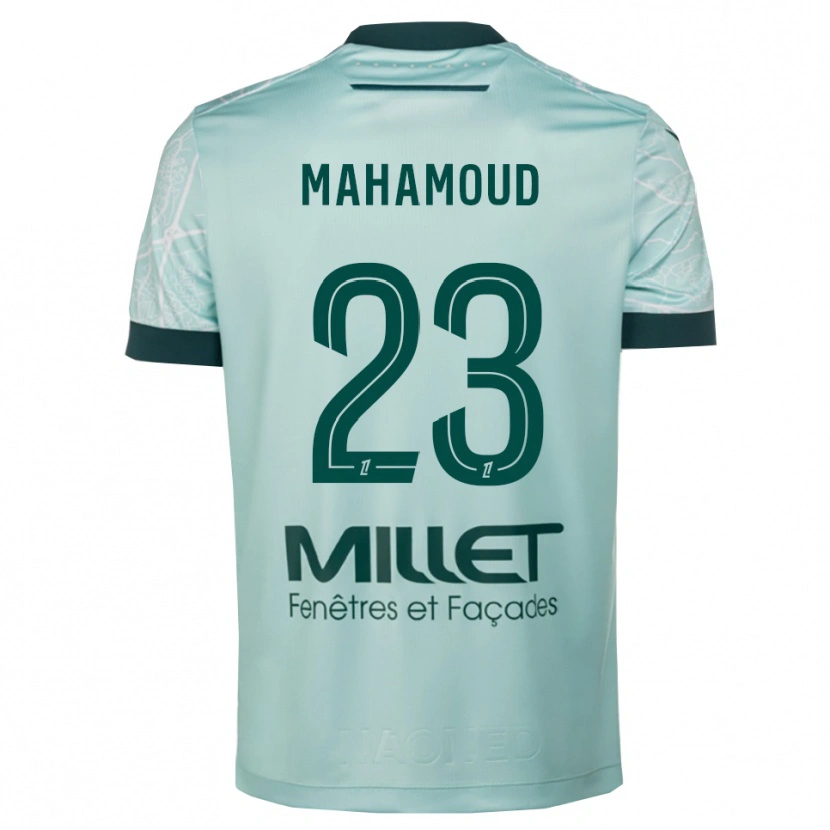 Danxen Enfant Maillot Adel Mahamoud #23 Vert Blanc Tenues Extérieur 2025/26 T-Shirt