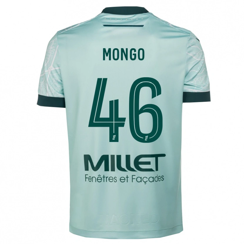 Danxen Enfant Maillot Enzo Mongo #46 Vert Blanc Tenues Extérieur 2025/26 T-Shirt