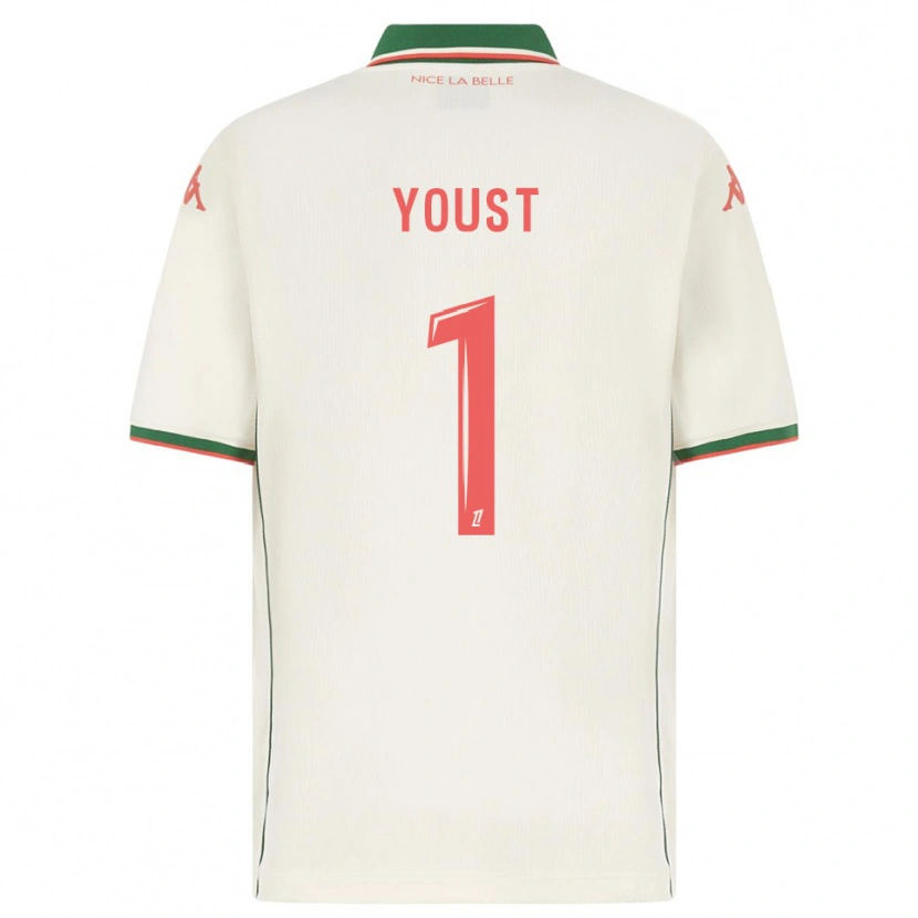 Danxen Enfant Maillot Matys Youst #1 Blanc Vert Tenues Extérieur 2025/26 T-Shirt