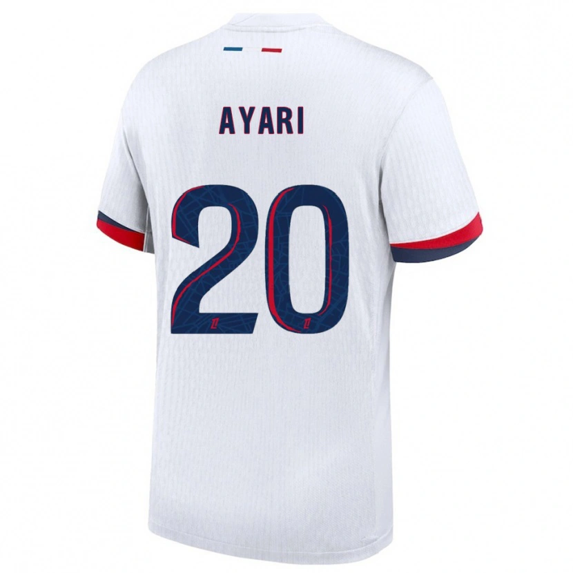 Danxen Enfant Maillot Adam Ayari #20 Blanc Rouge Tenues Extérieur 2025/26 T-Shirt