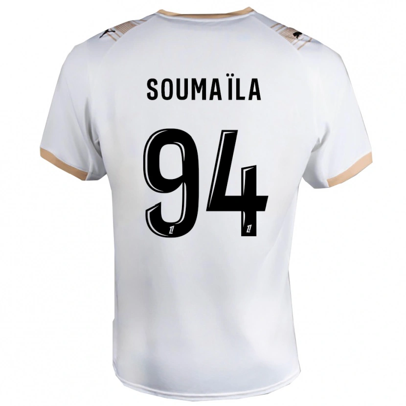 Danxen Enfant Maillot Soumaïla Sylla #94 Blanc Noir Tenues Extérieur 2025/26 T-Shirt