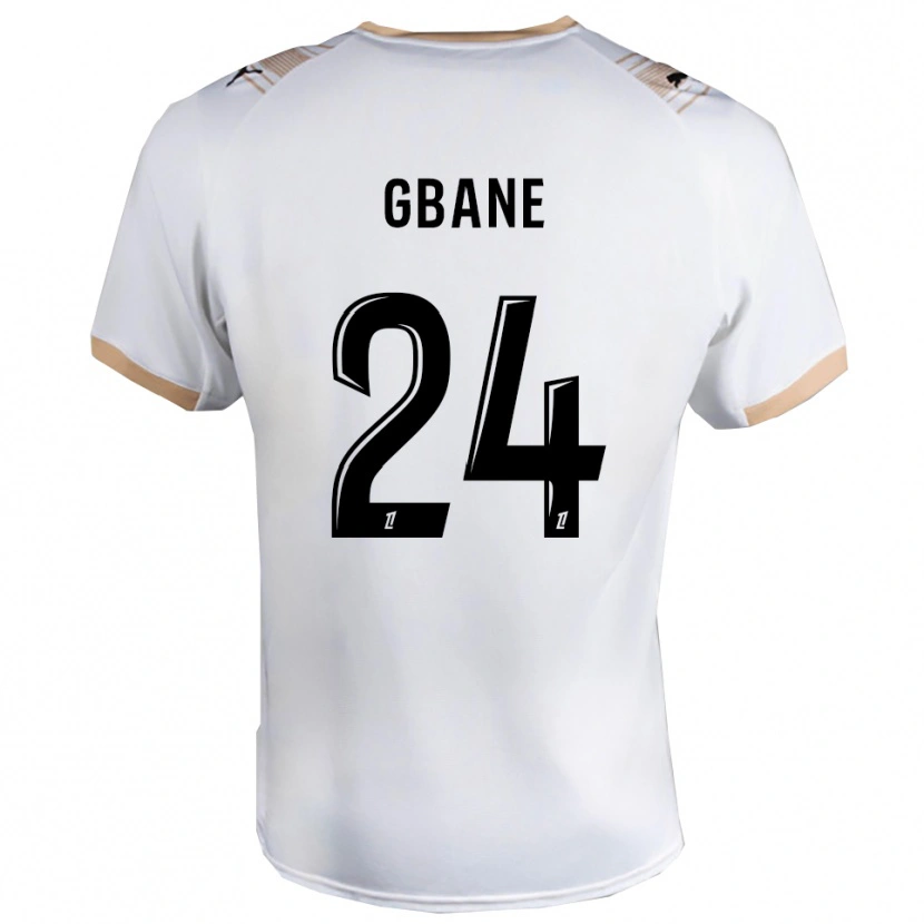 Danxen Enfant Maillot Mory Gbane #24 Blanc Noir Tenues Extérieur 2025/26 T-Shirt