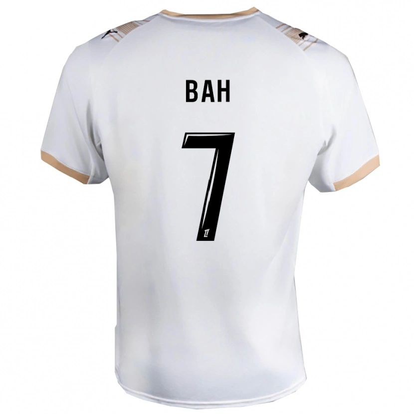 Danxen Enfant Maillot Therno Bah #7 Blanc Noir Tenues Extérieur 2025/26 T-Shirt