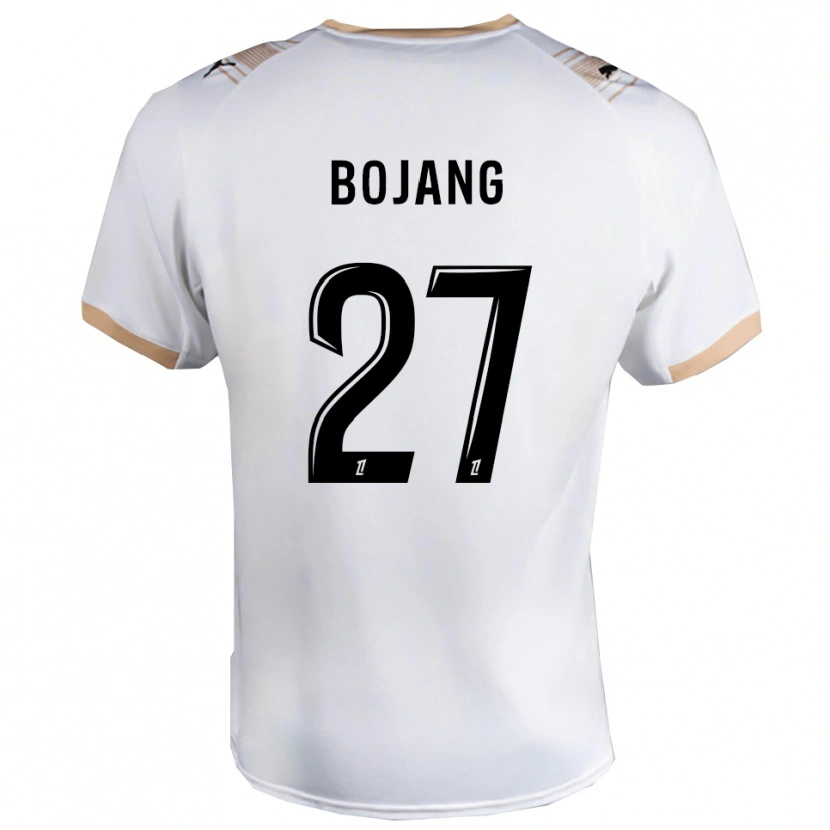 Danxen Enfant Maillot Adama Bojang #27 Blanc Noir Tenues Extérieur 2025/26 T-Shirt