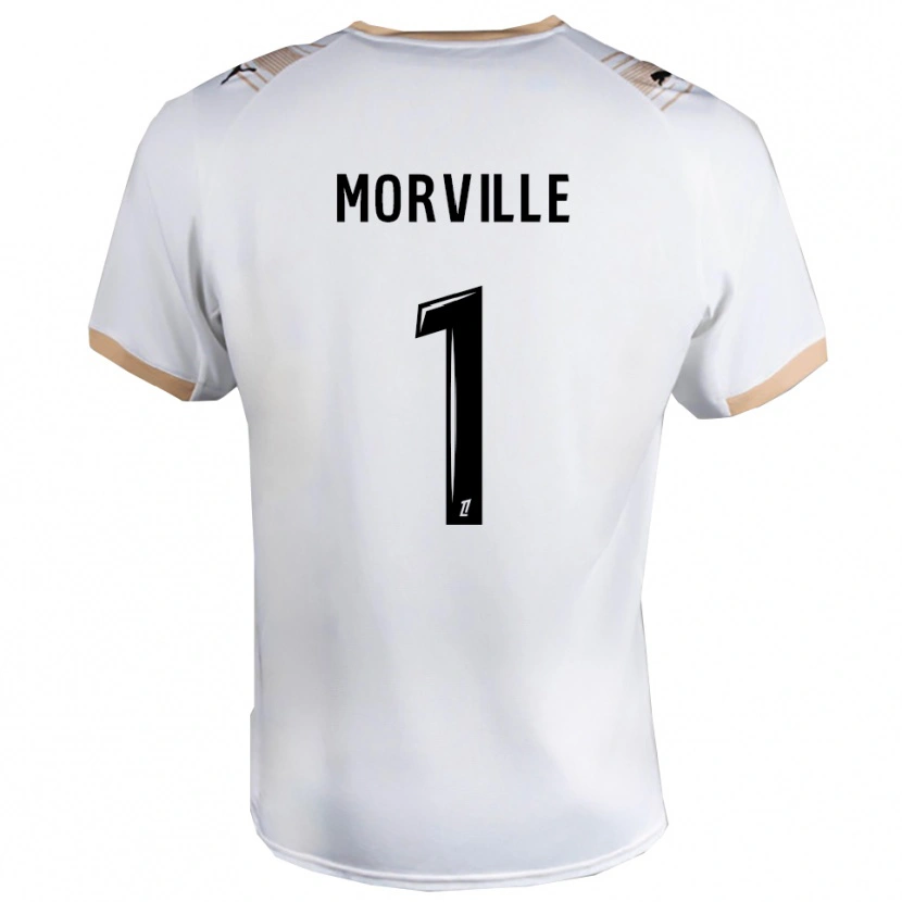 Danxen Enfant Maillot Matisse Morville #1 Blanc Noir Tenues Extérieur 2025/26 T-Shirt
