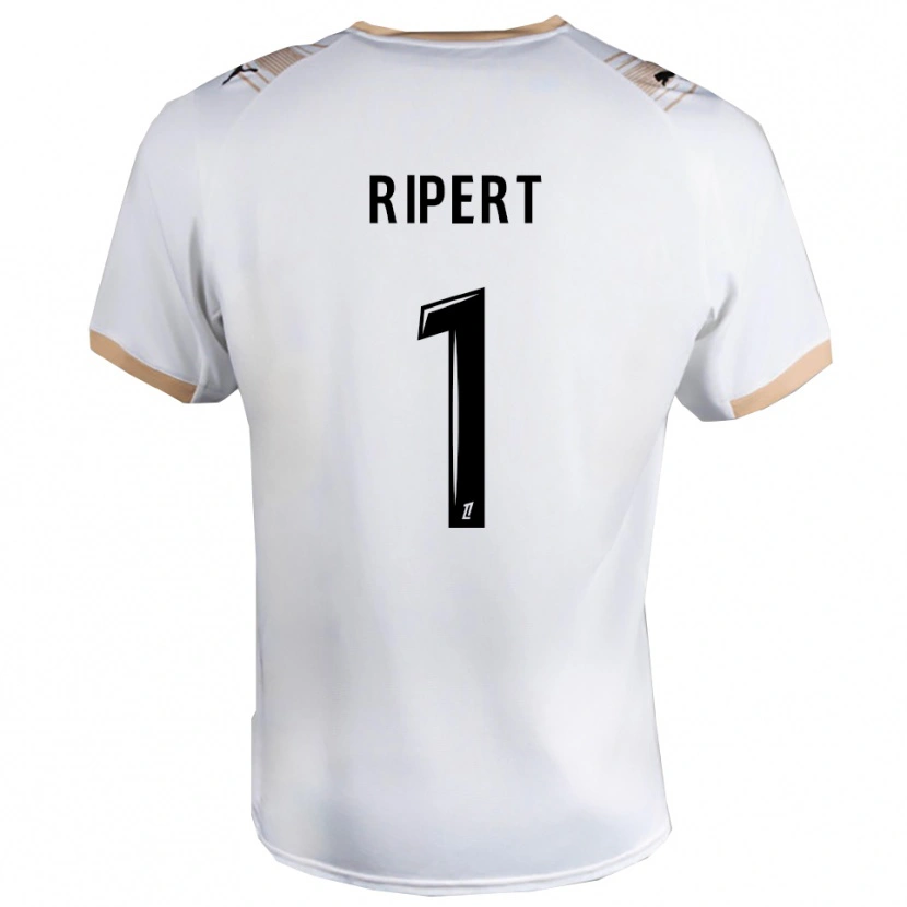 Danxen Enfant Maillot Léo Ripert #1 Blanc Noir Tenues Extérieur 2025/26 T-Shirt