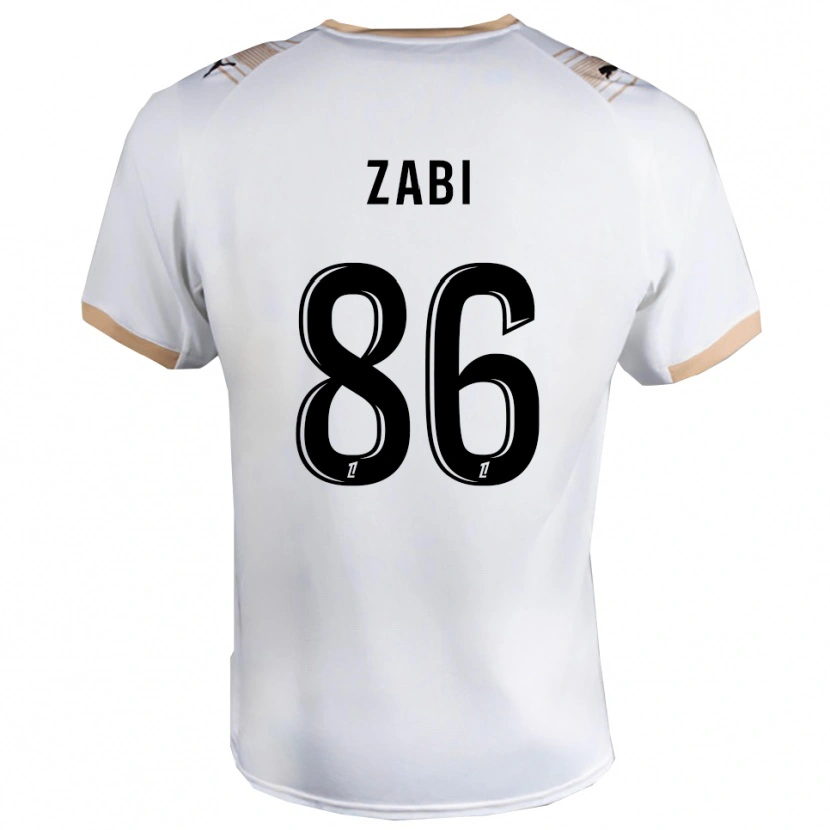 Danxen Enfant Maillot Zabi #86 Blanc Noir Tenues Extérieur 2025/26 T-Shirt