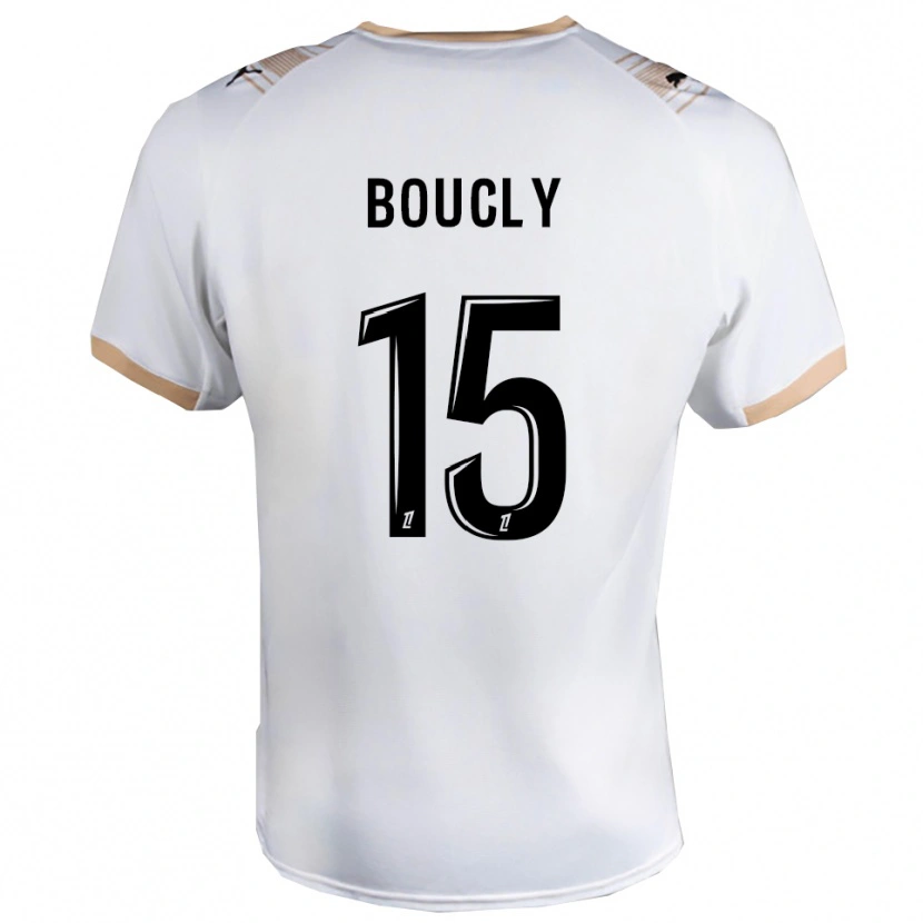 Danxen Enfant Maillot Maïté Boucly #15 Blanc Noir Tenues Extérieur 2025/26 T-Shirt