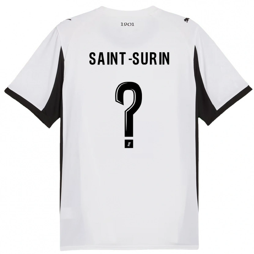 Danxen Enfant Maillot Rio Saint-Surin #0 Blanc Noir Tenues Extérieur 2025/26 T-Shirt