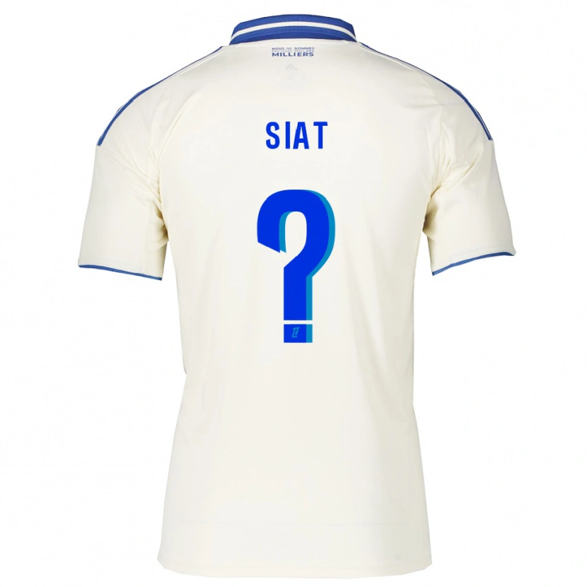 Danxen Enfant Maillot Victor Siat #0 Champagne Bleu Tenues Extérieur 2025/26 T-Shirt