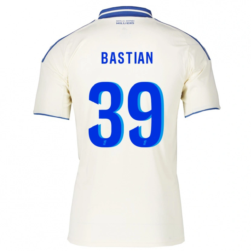 Danxen Enfant Maillot Maxime Bastian #39 Champagne Bleu Tenues Extérieur 2025/26 T-Shirt