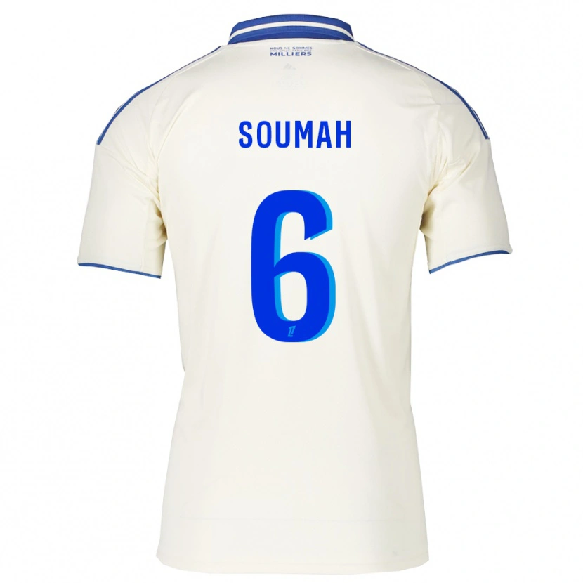 Danxen Enfant Maillot Mohamed Soumah #6 Champagne Bleu Tenues Extérieur 2025/26 T-Shirt