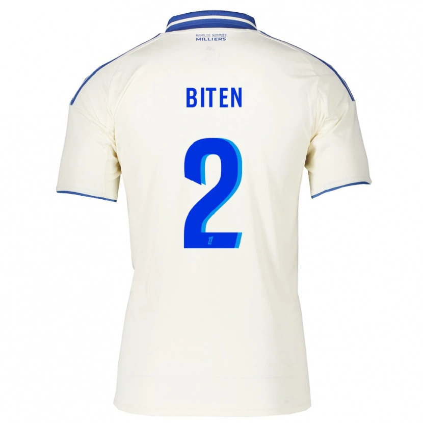 Danxen Enfant Maillot Clancy Valère Biten #2 Champagne Bleu Tenues Extérieur 2025/26 T-Shirt