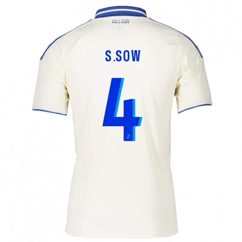 Danxen Enfant Maillot Saïdou Sow #4 Champagne Bleu Tenues Extérieur 2025/26 T-Shirt