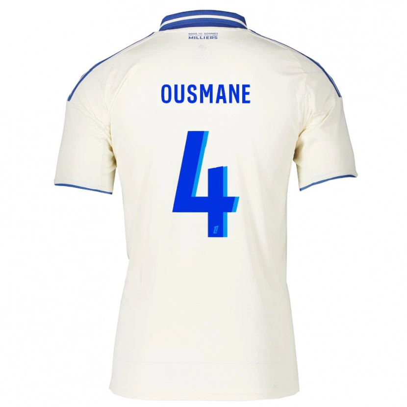 Danxen Enfant Maillot Abdoulaye Ousmane #4 Champagne Bleu Tenues Extérieur 2025/26 T-Shirt