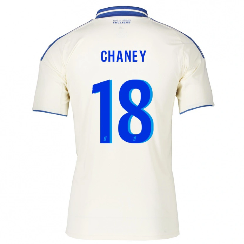 Danxen Enfant Maillot Amanda Chaney #18 Champagne Bleu Tenues Extérieur 2025/26 T-Shirt