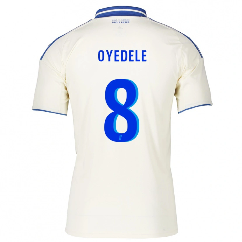Danxen Enfant Maillot Maxi Oyedele #8 Champagne Bleu Tenues Extérieur 2025/26 T-Shirt