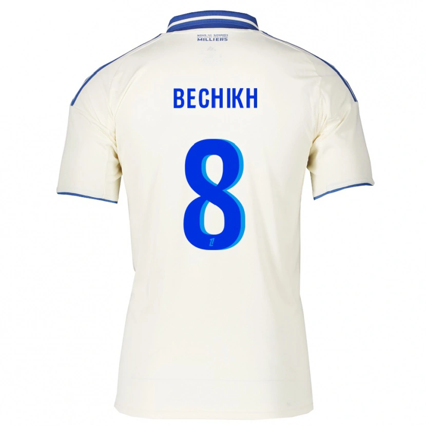 Danxen Enfant Maillot Mohamed Bechikh #8 Champagne Bleu Tenues Extérieur 2025/26 T-Shirt