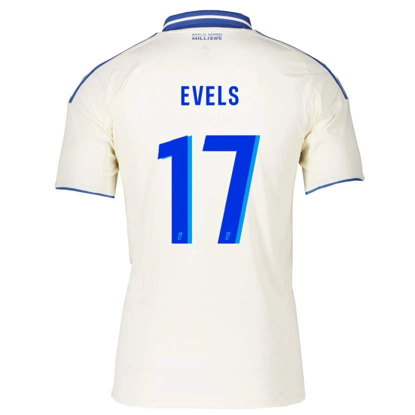 Danxen Enfant Maillot Emily Evels #17 Champagne Bleu Tenues Extérieur 2025/26 T-Shirt