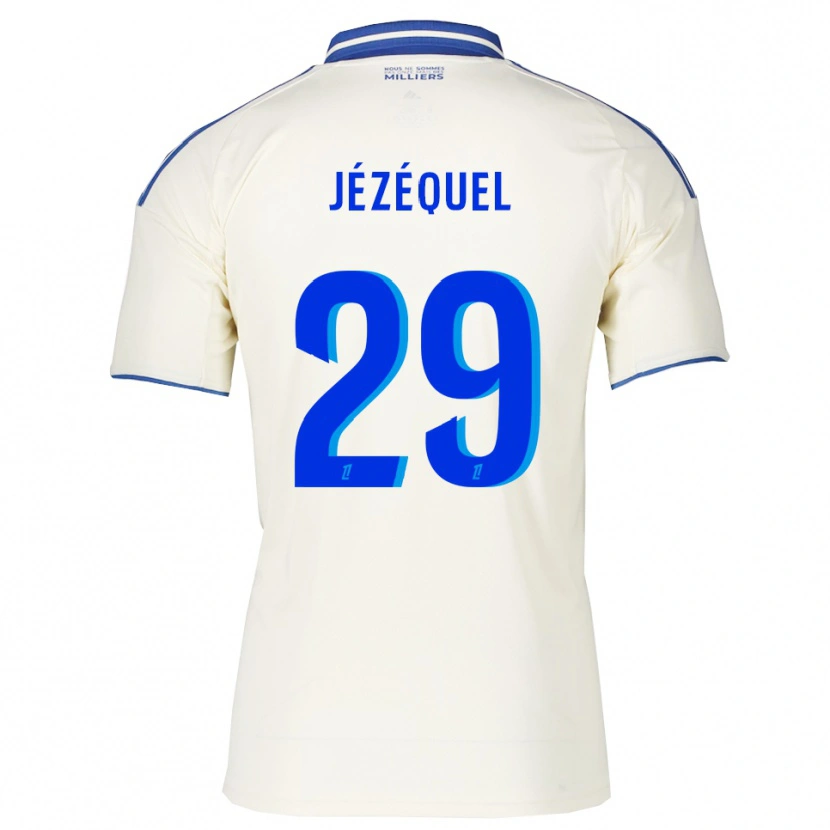 Danxen Enfant Maillot Emmy Jézéquel #29 Champagne Bleu Tenues Extérieur 2025/26 T-Shirt