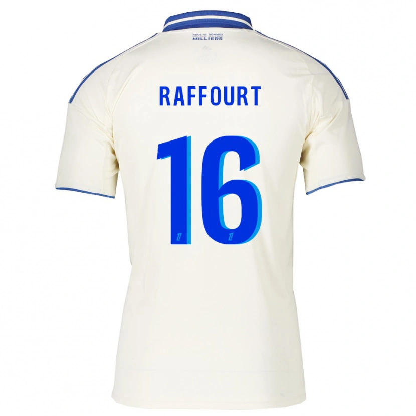 Danxen Enfant Maillot Timéo Raffourt #16 Champagne Bleu Tenues Extérieur 2025/26 T-Shirt
