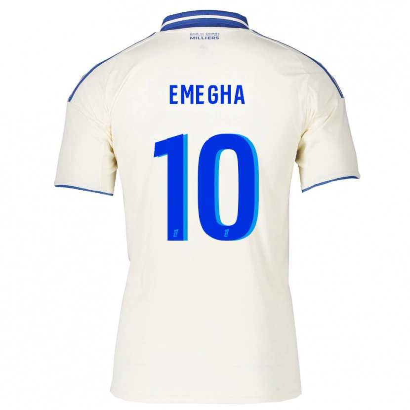 Danxen Enfant Maillot Emanuel Emegha #10 Champagne Bleu Tenues Extérieur 2025/26 T-Shirt