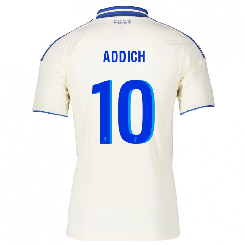 Danxen Enfant Maillot Yanis Addich #10 Champagne Bleu Tenues Extérieur 2025/26 T-Shirt