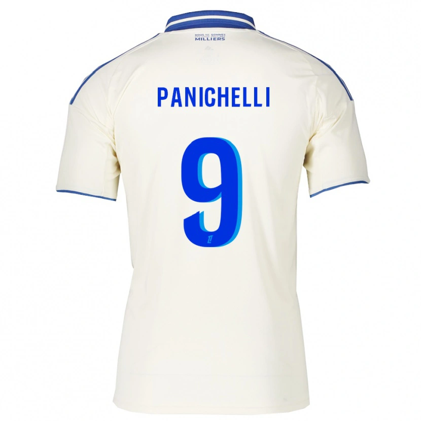 Danxen Enfant Maillot Joaquín Panichelli #9 Champagne Bleu Tenues Extérieur 2025/26 T-Shirt