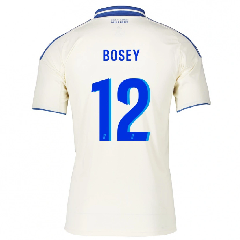 Danxen Enfant Maillot Jean-Baptiste Bosey #12 Champagne Bleu Tenues Extérieur 2025/26 T-Shirt