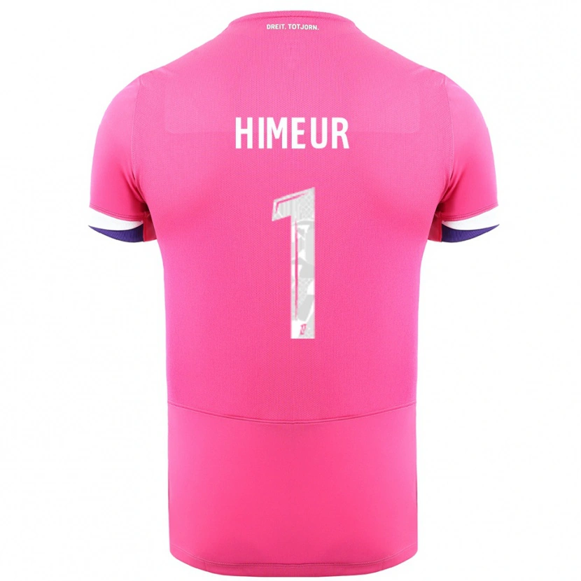 Danxen Enfant Maillot Thomas Himeur #1 Rose Blanc Tenues Extérieur 2025/26 T-Shirt