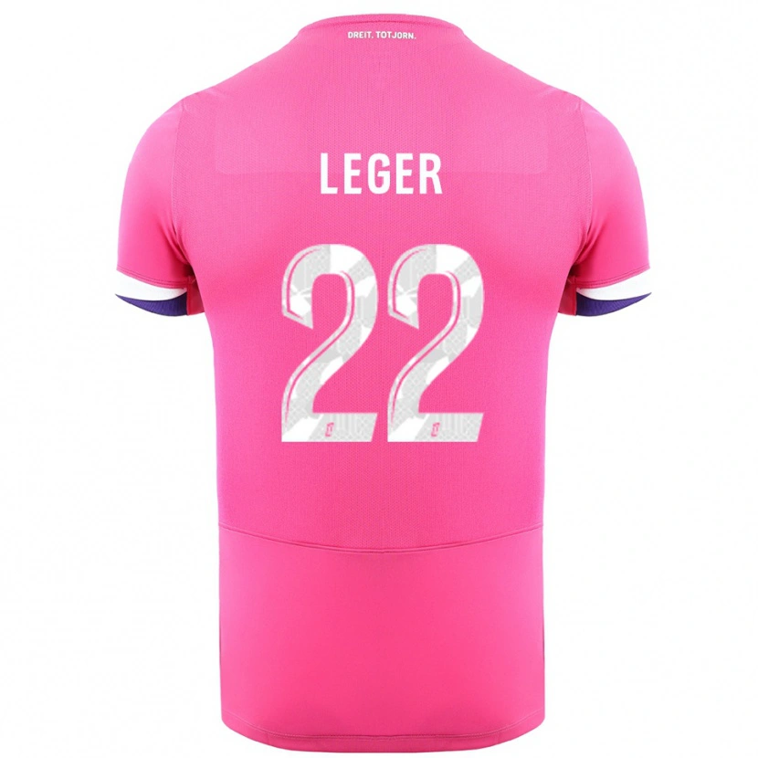 Danxen Enfant Maillot Christelle Léger #22 Rose Blanc Tenues Extérieur 2025/26 T-Shirt