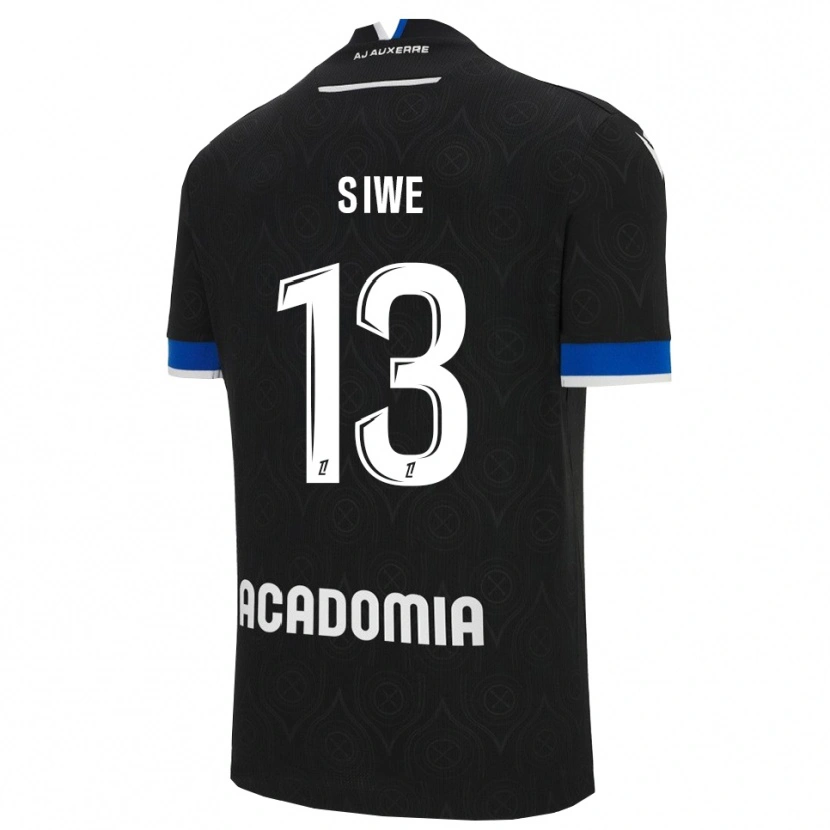 Danxen Enfant Maillot Telli Siwe #13 Noir Blanc Tenues Extérieur 2025/26 T-Shirt