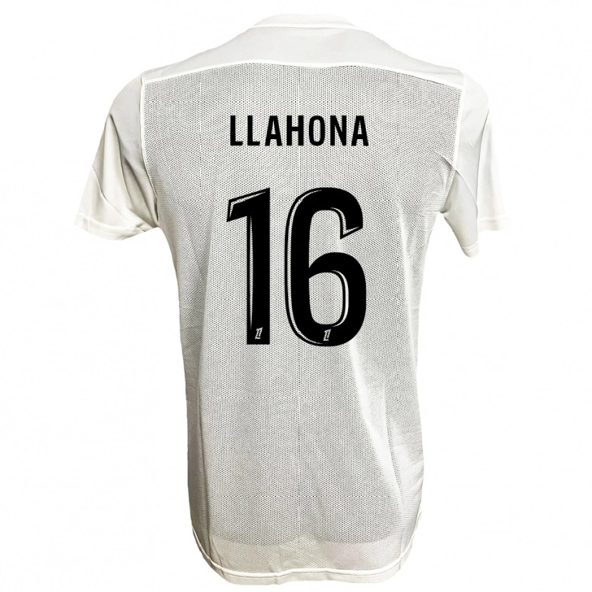 Danxen Enfant Maillot Yann Llahona #16 Noir Blanc Tenues Extérieur 2025/26 T-Shirt