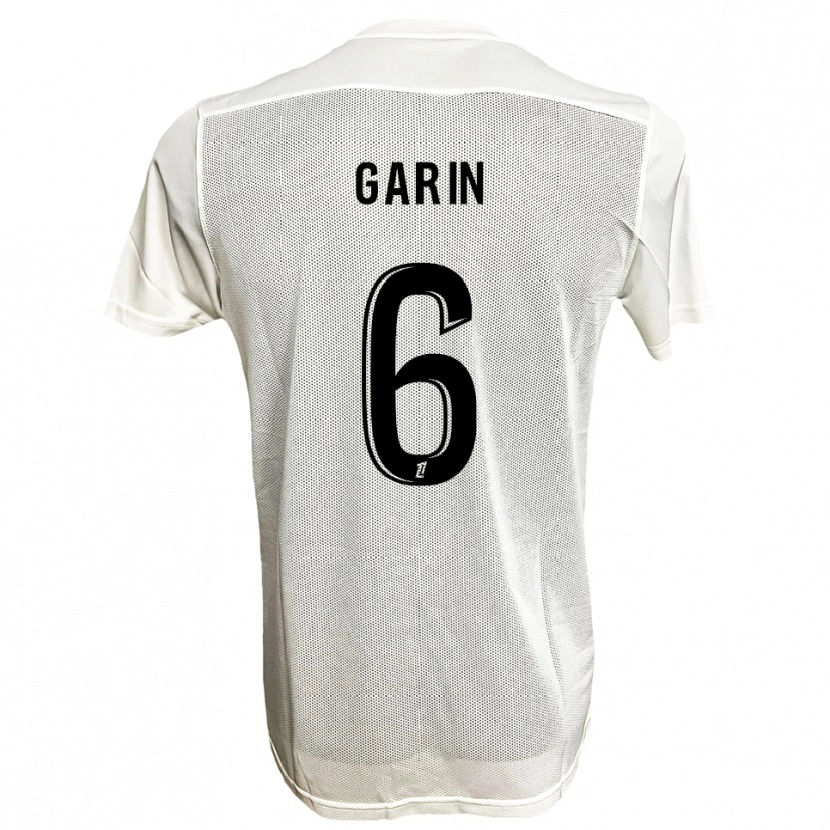 Danxen Enfant Maillot Ilann Garin #6 Noir Blanc Tenues Extérieur 2025/26 T-Shirt