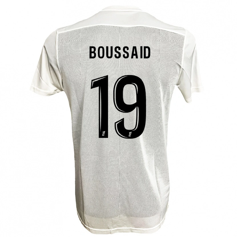 Danxen Enfant Maillot Willsem Boussaid #19 Noir Blanc Tenues Extérieur 2025/26 T-Shirt