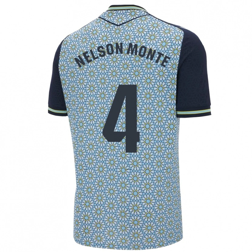 Danxen Enfant Maillot Nélson Monte #4 Bleu Marine Tenues Extérieur 2025/26 T-Shirt