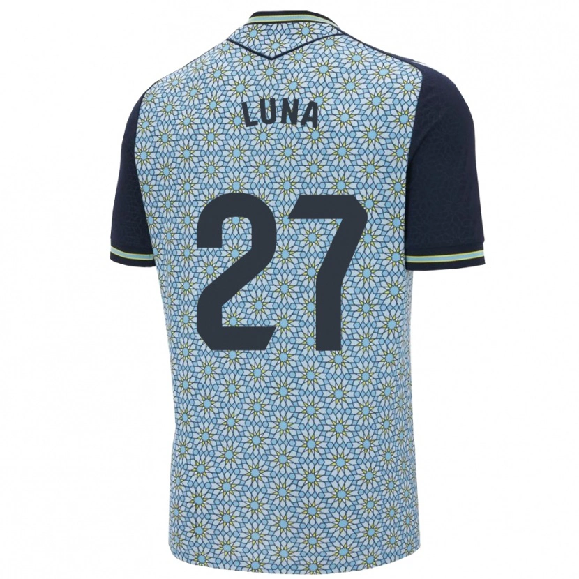 Danxen Enfant Maillot Marcos Luna #27 Bleu Marine Tenues Extérieur 2025/26 T-Shirt
