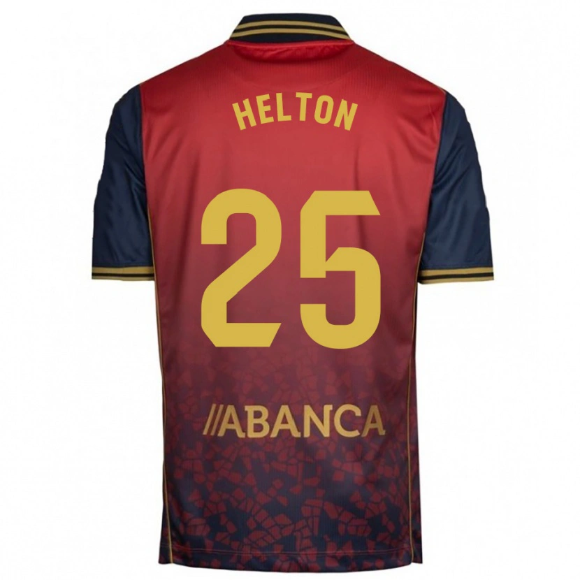 Danxen Enfant Maillot Helton Leite #25 Rouge Marine Tenues Extérieur 2025/26 T-Shirt