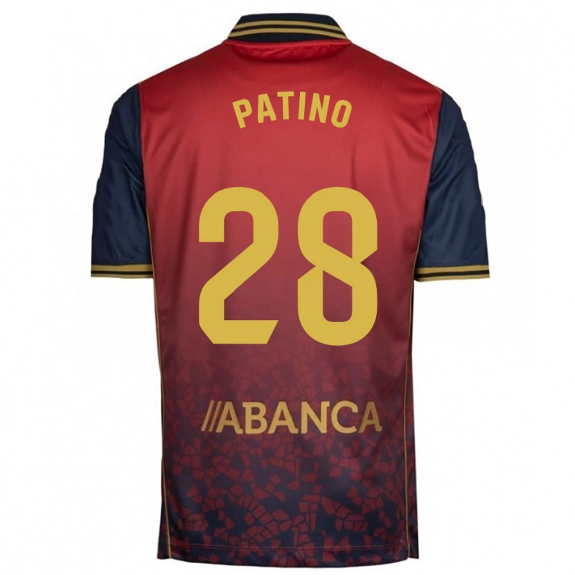 Danxen Enfant Maillot Charlie Patiño #28 Rouge Marine Tenues Extérieur 2025/26 T-Shirt