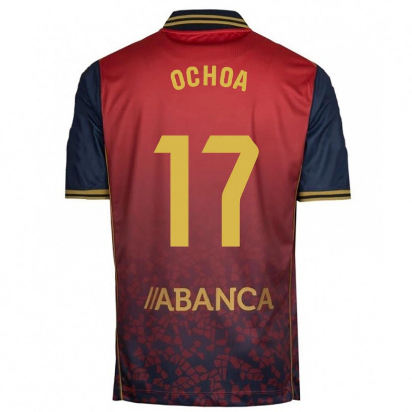 Danxen Enfant Maillot Martín Ochoa #17 Rouge Marine Tenues Extérieur 2025/26 T-Shirt
